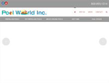 Tablet Screenshot of poolworldinc.com